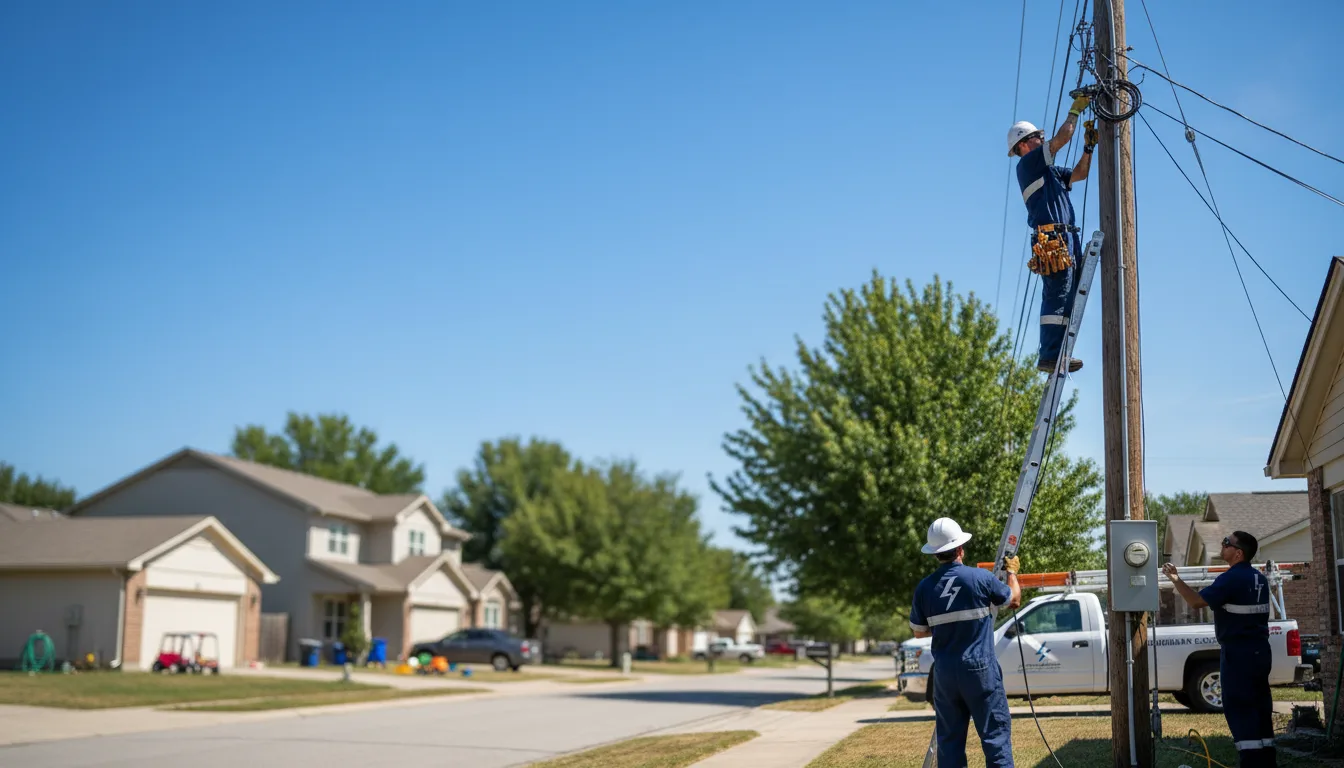Residential electrician providing installation services in Perronville, MI
